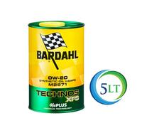 BARDAHL TECHNOS 0W20 XFS M2971 OLIO MOTORE - 5 LITRI IN 5 LATTINE DA UN LITRO