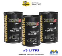 BARDAHL XT4-S C60 10W60 MOTO 4 TEMPI 100% SINTETICO API SN / JASO MA-MA2 3 LITRI