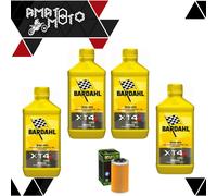 BARDAHL XT4S5W40+FILTRO HF556 KIT TAGLIANDO 4LITRI OLIO ADATTO PER MOTO PER PIA