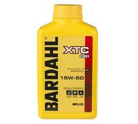 Bardahl - XTC C60 15W-50 - Olio Motore per Moto 4 Tempi, Contrasta la Formazione dei Depositi Mantenendo Pulito il Motore, 100% Sintetico, 1 L