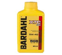 Bardahl - XTC C60 5W-40 - Olio Motore per Moto 4 Tempi, Contrasta la Formazione dei Depositi Mantenendo Pulito il Motore, 100% Sintetico, 1 L