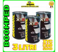 BARDAHL XTC C60 5W40 3 LITRI OLIO MOTORE AUTO 100% SINTETICO POLAR PLUS 03BD62