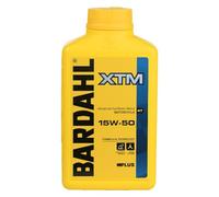 Bardahl - XTM 15W-50 - Olio Moto per Motori Pluri e Monocilindrici di Elevata Potenza, Massimizza le Prestazioni e Mantiene Pulito il Motore, 1 L