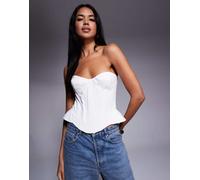 Bardot - Cristo - Bustino a corsetto senza spalline color bianco orchidea 38