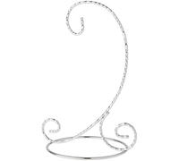 Bard's Supporto ornamentale ritorto color argento, piccolo, 17,8 x 12,7 x 12,7 cm (altezza x larghezza x profondità), confezione da 2