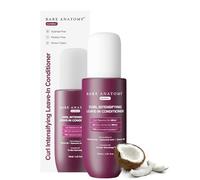 Bare Anatomy Curl-Boosting Cream Leave-In Conditioner Get Curls with 2x Frizz Protection Enriched with Coconut Oil, Hyaluronic Acid & Castor Oil Vegan Get Smoother, Healthy & Glossy Hair 140ml