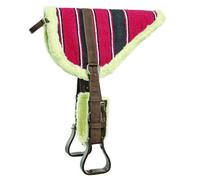 Bareback in tessuto navajo con staffe in plastica e sottopancia Lakota