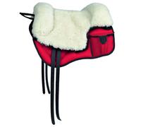 Bareback in tessuto tecnico sympanova con seggio in lana e tasche Amahorse