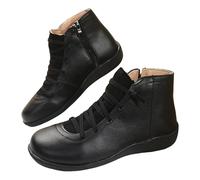 Barefoot Scarpe Invernali Uomo - Sneaker con Fodera Calda Foderato Pelliccia Caldo Stivali Moto da Uomo Stivali Militari Campeggio e Guida Stivali Pesca Leggere Comode