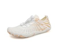 Barefoot Scarpe Minimaliste Scarpe a piedi nudi da uomo antiscivolo Scarpe da trail Scarpe da trekking per corsa palestra allenamento fitness spiaggia, giallo, 45 EU