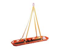 Barella a cestello, barella di emergenza con cestello in acciaio inossidabile, barella a cestello sospesa, capacità 600 libbre, colore arancione