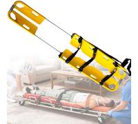 Barella A Cucchiaio Pieghevole, Design Portatile E Regolabile, Barella Con 3 Cinghie Di Fissaggio, Adatta Per Ambulanze, Soccorso Di Emergenza E Trasporto Pazienti