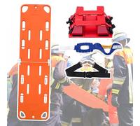 Barella, barella spinale Pieghevole - Tavola spinale di Soccorso Leggera per Uso Medico, Ambulanza e Piscina - Kit Completo di Risposta alle emergenze per Un rapido Recupero
