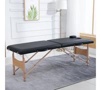 Barella da massaggio pieghevole in legno HOMCOM con poggiatesta muslimcm