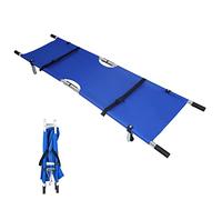 Barella di emergenza per pazienti, carrello pieghevole portatile in alluminio con ruote in gomma per un trasporto veloce in ospedale, clinica e casa, struttura in tubo d'acciaio durevole