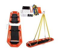 Barella di salvataggio, barella di emergenza con cestello in acciaio inossidabile con cinghie e imbracatura di sollevamento, barella portatile separabile per carichi pesanti per il salvataggio aereo