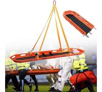 Barella di salvataggio di emergenza, barella di emergenza con cestello in acciaio inossidabile, con imbracatura speciale, barella di emergenza per ambulanza pesante o elicottero