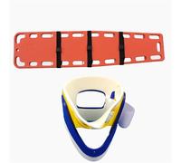 Barella di salvataggio for piscina, barella spinale con supporto for il collo e supporto for la testa, 185 * 45 * 6,5 cm, tavola spinale portatile for immobilizzazione con cinghie regolabili(E)