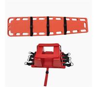 Barella di salvataggio for piscina, barella spinale con supporto for il collo e supporto for la testa, 185 * 45 * 6,5 cm, tavola spinale portatile for immobilizzazione con cinghie regolabili(D)
