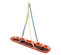 Barella di salvataggio in acciaio inossidabile, barella di emergenza con cinghie di sicurezza, imbracatura di sollevamento e maniglie multiple for il soccorso aereo, marittimo e montano