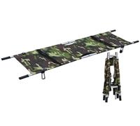 Barella di Soccorso Pieghevole Professionale in Alluminio, Lettiga Medica Portatile con Ruote e Cinghie di Sicurezza, Tessuto Oxford Impermeabile per Ospedale, Ambulanza, Sport e Trekking(Colorful)