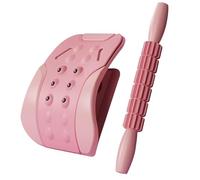 Barella dorsale per la parte bassa della schiena - Tavola di allungamento della colonna vertebrale multilivello con per bastone da massaggio, piattaforma di allenamento di espansione lombare