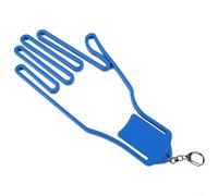 Barella e supporto per guanti da golf con struttura in plastica ABS, progettato per mantenere la forma del guanto e accelerare l'asciugatura, compatibile con tutte le dimensioni e mani di guanti (blu)