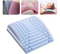 Barella for collo e schiena, Cracker for la schiena for alleviare il dolore lombare, Cracker for la schiena, Tavola spinale regolabile a più livelli for una decompressione naturale (Color : Grey)