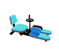 Barella For Gambe Con Ruote, Pressa For For Carichi Pesanti, Attrezzatura For Stretching Regolabile Da 0 A 200°, Migliora La Flessibilità Dello , Capacità Di Carico 200 Kg(Blue)