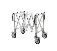 Barella funebre pieghevole, carrello della bara della lega di alluminio per forniture funebri e della chiesa, design portatile e leggero