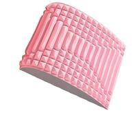 Barella massaggiante per collo e schiena, rilassamento della vita, strumento di massaggio yoga, per alleviare il dolore lombare e rinfrescare la colonna vertebrale (rosa)