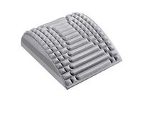 Barella massaggiante per collo e schiena, rilassamento della vita, strumento di massaggio yoga, per alleviare il dolore lombare e rinfrescare la colonna vertebrale (doppio grigio)