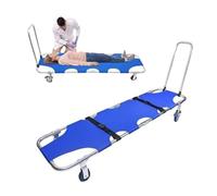 Barella Medica, Barella Pieghevole In Alluminio Con Carrello A 4 Ruote, Tavola Spinale EMT Leggera E Spingibile, Per Trasporto Pazienti In Ospedali, Ambulanze