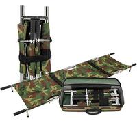 Barella Medica Pieghevole, Barella in Lega di Alluminio, Barella di Pronto Soccorso, 10 Maniglie, per Feriti Mobili, Soccorso Alpino