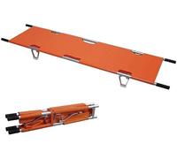 Barella Medica Pieghevole, Barella in Lega di Alluminio, Barella di Salvataggio di Primo Soccorso, 10 Maniglie, per Feriti Mobili, Soccorso Alpino