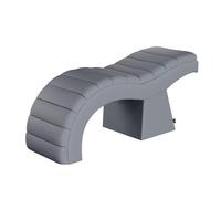 Barella MIRALMA per extension per ciglia lashes o laminazione delle sopracciglia in forma ergonomica curva con imbottitura aggiuntiva per tufting (grigio scuro)