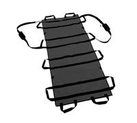 Barella morbida Barella di pronto soccorso medico regolabile portatile salvataggio emergenza con supporto morbido in tela ispessita for pazienti anziani paralizzati(Black Upgrade 1.8M)