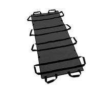 Barella morbida Barella di pronto soccorso medico regolabile portatile salvataggio emergenza con supporto morbido in tela ispessita for pazienti anziani paralizzati(Black 1.8M)