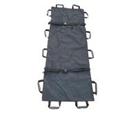 Barella morbida Barella di pronto soccorso medico regolabile portatile salvataggio emergenza con supporto morbido in tela ispessita for pazienti anziani paralizzati(Black Thicken 1.8M)