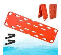 Barella per colonna vertebrale di emergenza, design pieghevole, capacità di peso 159 kg, resistente all'acqua per salvataggio e primo soccorso