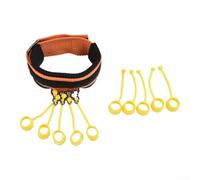 Barella per dita e allenatore con maniche in silicone codificate a colori, supporta la riabilitazione e l'allenamento della forza (34 kg)
