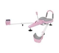 Barella per gambe 2 in 1, con timer e pratiche ruote, per allenamento a casa, ufficio, palestra, capacità di carico 150 kg (rosa)