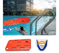 Barella Per Il Salvataggio In Acqua, Tavola Spinale Pieghevole Per Piscina Pubblica, Barella Di Salvataggio Portatile Per Cani Di Grossa Taglia/adulti(2-Fold)