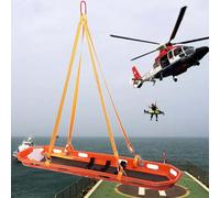 Barella Pieghevole A Cesto, Barella Di Salvataggio Di Emergenza In Acciaio Inossidabile Per Elicottero E Salvataggio All'aperto, Design Staccabile, Carico Di Soccorso Antincendio