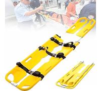 Barella pieghevole a cucchiaio, barella a cucchiaio in plastica, barella da viaggio portatile di emergenza con lunghezza regolabile, per soccorso medico di emergenza, ambulanza, soccorso antincendio