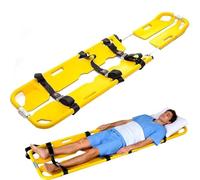 Barella Pieghevole A Cucchiaio, Barella Medica Portatile, Barella Di Salvataggio Per Trasporto Pazienti In Lega Di Alluminio Leggera, Per Clinica Ospedaliera, Capacità Di Peso 159 Kg