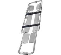 barella pieghevole, Barella portatile in lega di alluminio, barella medica pieghevole a cucchiaio emergenza, da viaggio a lunghezza regolabile con meccanismo a cerniera staccabile