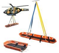 Barella pieghevole, barella portatile separata, barella medica di soccorso di emergenza tipo cestello, con imbracatura speciale, per soccorso in mare/aria/montagna/incendi/all'aperto