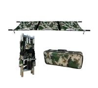 Barella Pieghevole For Emergenze Mediche, Barella Medica Portatile For Emergenze, Barella Medica Antipolvere Con Ruote For Il Trasporto Dei Pazienti(Checkerboard camouflage)