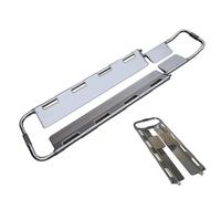 Barella Pieghevole In Alluminio, Barella Portatile Con Lunghezza Regolabile, Barella Di Pronto Soccorso, Capacità Di Carico Di 350 Libbre, Con Cinghie Di Sicurezza